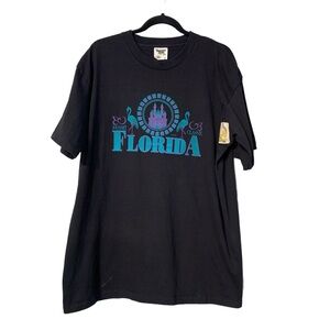 VINTAGE |Tennessee River Gold Single Stitch Florida Tee w/ Hand-painted Sailboat